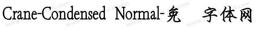 Crane-Condensed Normal字体转换
